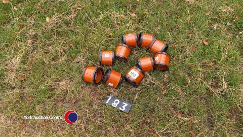 10 drainage couplings 100mm diam