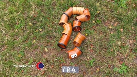 10 drainage bends assorted 100mm diam