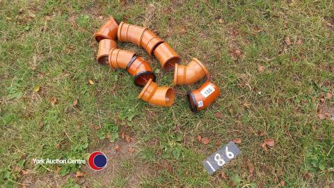 10 drainage bends assorted 100mm diam