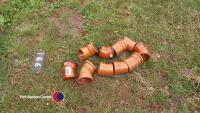 10 drainage bends assorted 100mm diam - 2