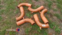 6 drainage extended 90 degrees bends 100mm diam