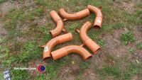 6 drainage extended 90 degrees bends 100mm diam - 2