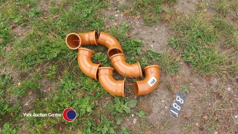 6 drainage bends short 90 degrees 100 bends