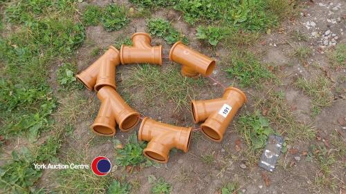6 drainage junctions 100mm diam