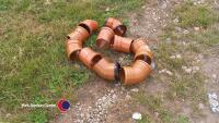 10 drainage assorted bends 150mm diam