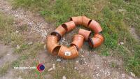 10 drainage assorted bends 150mm diam - 2