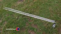 4 lengths of chrome tubing