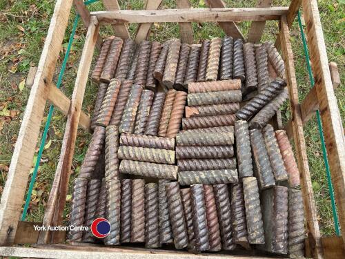 Quantity of Victorian rope edging tiles