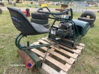Atco lawnmower with seat and roller - 4