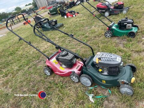 2 x petrol lawnmowers