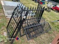 Quantity of metal railings and gate - 2