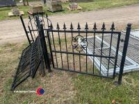 Quantity of metal railings and gate - 4