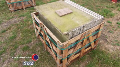 Pallet of reclaimed sandstone