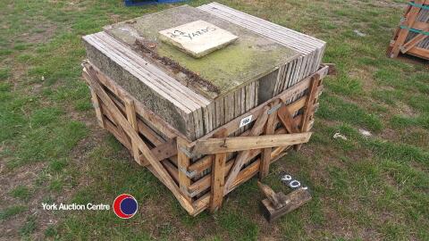 Pallet of reclaimed sandstone
