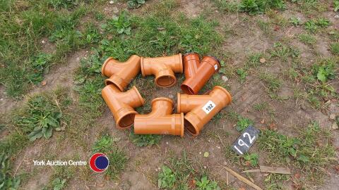 6 drainage junctions 100mm diam