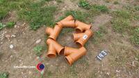 6 drainage junctions 100mm diam