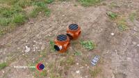 2 drainage compact gully's 100mm diam