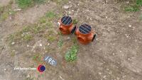 2 drainage compact gully's 100mm diam - 2