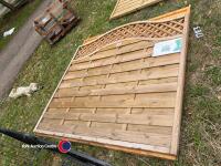 2 new wooden fence panels - 3