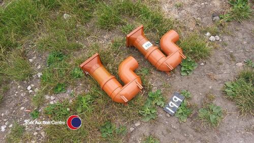 2 drainage hopper and trap 100mm diam