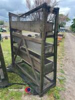 Vertical timber planter made for herbs, joiner made - 2