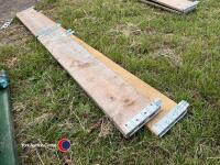 2 x wood boxes suitable for veg/flowers