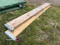 2 x wood boxes suitable for veg/flowers - 2