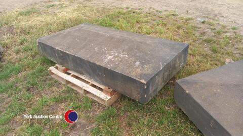Pallet of large Yorkstone pier caps