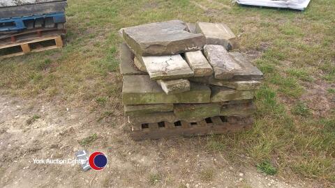 Pallet of reclaimed mixed yorkshire stone