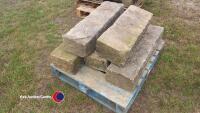 Pallet of Yorkstone kerbs - 2