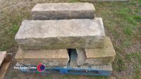 Pallet of Yorkstone kerbs - 3