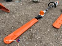Stihl HLA 65 long reach 36v cordless hedge trimmer 115 degree adjust, with battery and charger, good working order fully serviced, bag in office - 2