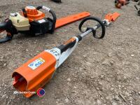 Stihl HLA 65 long reach 36v cordless hedge trimmer 115 degree adjust, with battery and charger, good working order fully serviced, bag in office - 3