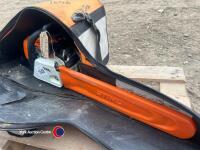 Stihl MS211 chainsaw and bag