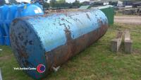 11ft 6in x 4ft 10in steel tank with stands approx 4000L - 2