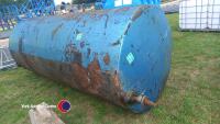 11ft 6in x 4ft 10in steel tank with stands approx 4000L - 3