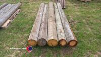 5 x 10ft telegraph poles - 2