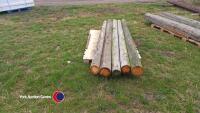 5 x 10ft telegraph poles - 2