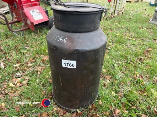Large antique milk churn