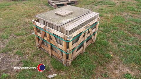 Pallet of reclaimed sandstone