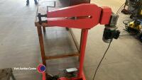 Powered bead roller