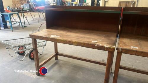 Wooden work bench
