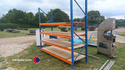 Industrial racking with shelves
