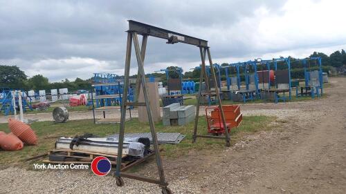 Lifting beam with roller