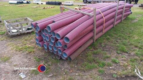 Large quantity (approx 45) 6m x 150mm heavy duty ducting