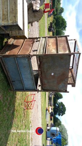 3 steel storage stillages
