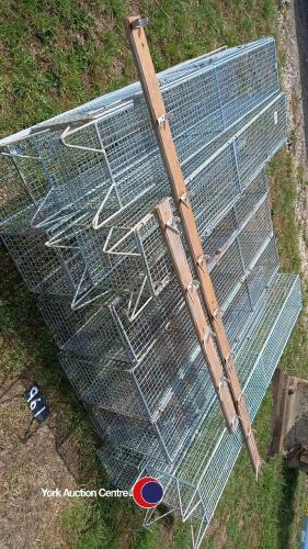 9 Metal Cage lockers, gc