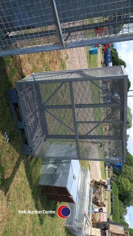 Galvanised gas bottle store