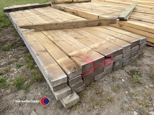 141.5in x 4in x 1.5in Timber