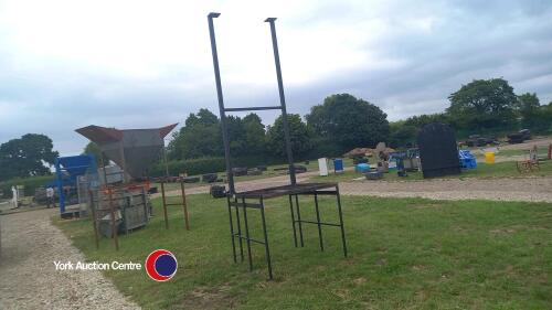 Steel platform on legs